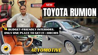 New Toyota Rumion Customized Interior | Toyota Rumion Premium Seat Covers | Toyota Rumion Orchis