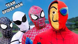 TEAM SPIDER-MAN vs BAD GUY TEAM || LIVE ACTION STORY 1 | TNTeam