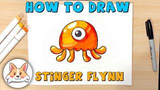 How To Draw Stinger Flynn Squishmallows | Garten of Banban | Step-By-Step Drawing Tutorial