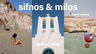 island hopping in Greece - Sifnos + Milos travel vlog 