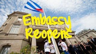 Cuban Flag Raised at Embassy in Washington, DC + Cuban Foreign Minister Bruno Rodriguez Remarks