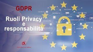 GDPR: ruoli privacy e responsabilità