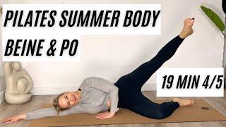 PILATES SUMMER BODY ️ BEINE & PO 4/5 | (19 Min) #pilates #workout