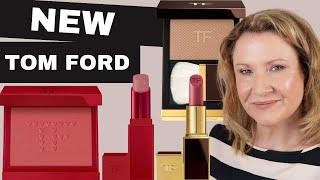 Tom Ford Creme Blush in First Blush & Satin Matte Lipstick | Architecture Soft Matte Powder