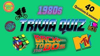 BEST 80s Trivia Quiz | 40 questions and answers | Test your knowledge of the 80s