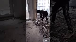 Демонтаж стяжки #демонтаж #ремонт #shortsyoutube #construction #стройка #video #спб #санктпетербург