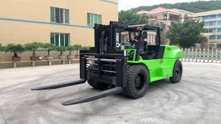 10ton diesel forklift with low mast  suitable for entering into container#diesel forklift#elevator