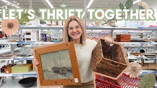 THRIFT WITH ME | Cottagecore Decor/Furniture + Toddler Clothing