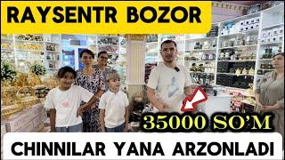 RAYSENTR BOZOR RAYA CHINNILARI ARZONLADI 10000 so’mdan 1000 $ gacha  #chinni #posuda #trending