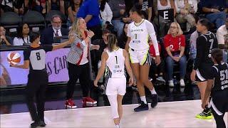  Becky Hammon rats out Satou Sabally to refs | Las Vegas Aces vs Dallas Wings WNBA basketball