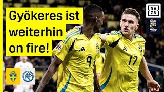 Gyökeres und Isak sichern Aufstieg: Schweden - Slowakei | UEFA Nations League | DAZN Highlights