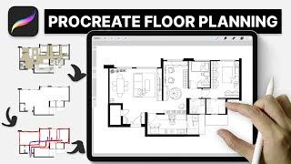 Designing Floor Plan in Procreate! Complete Guide for Architects & Interior Designers (5-room BTO)