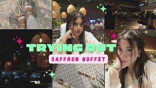 Exploring Saffron Buffet | Food Review | White OOTD 