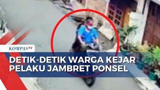 Terekam CCTV, Pelaku Jambret di Matraman Jakarta TImur Kocar-kacir saat Dikejar Warga!