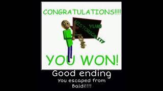 Baldi All endings mene