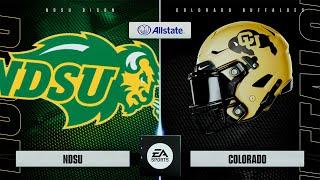 N. Dakota State vs Colorado Week 1 | College Football 25 | Full Game Simulation