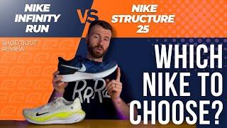 Nike Structure 25 vs Infinity Run 4 | Ultimate Running Shoe Showdown! | Ryan's Running Reviews