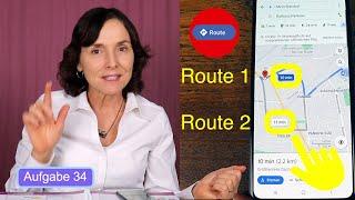 Eine Route auf Google Maps erstellen. Smartphonekurs mit dem Samsung Teil 34.