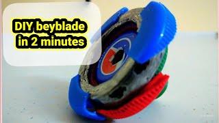 DIY Beyblade , how to make Beyblade in 2 minutes, Beyblade, Beyblade Burst بلابل بلبل صراع البلابل