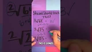 Unlock This Genius Math Hack: Solve Square Roots in Seconds! #shorts