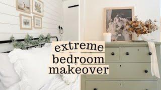 DRAMATIC MASTER BEDROOM MAKEOVER  AND ROOM TOUR | Removing windows | Modern Cozy Farm House