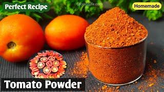 Homemade Tomato Powder Recipe | टमाटर का पाउडर​ | Dried Tomatoes | Dehyderated Tomatoes