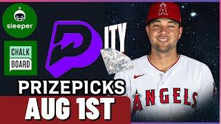 MLB PRIZEPICKS | CHALKBOARD | SLEEPER | PROP PICKS | THURSDAY | 8/1/2024 | MLB BETTING | BET PROPS