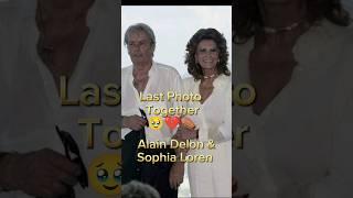 Alain Delon Last Photo With Sophia Loren  #alaindelon #antesedepois #beforeandafter