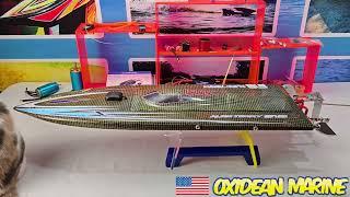 SUPER FAST Rc Boat Screamimg! Dominator by Oxidean Marine