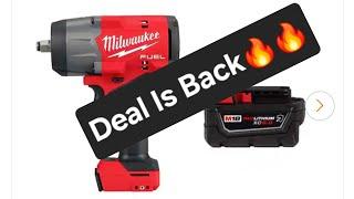 Deal Is Back Milwaukee High Torque Impact Wrench