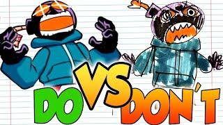 DOs & DON'Ts Drawing FRIDAY NIGHT FUNKIN' (FNF) In 1 Minute CHALLENGE!