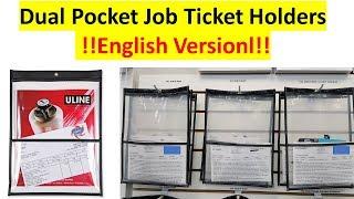 Dual Pocket Job Ticket Holders