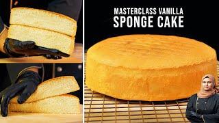 The Best Vanilla Sponge Cake Recipe  | Easy Basic Fluffy and Moist