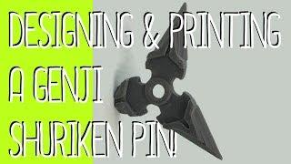 3D Printed Genji Shuriken Pins!