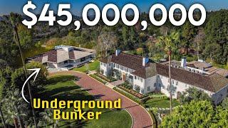 Inside a $45,000,000 Mansion With An Underground BUNKER!