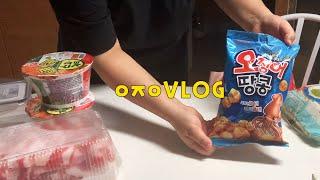 (SUB) 자취생 브이로그 오랜만에 배달음식,거의 매일 인 마이 장바구니~! 일상 VLOG