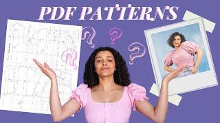 How to Print and Use PDF Patterns - Beginner Sewing | LYDIA NAOMI