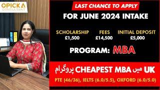 Cheapest MBA near London || £13,000 Fee Only || MBA in Canterbury Christ Church University