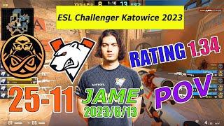 Jame 25Kills Rating1.34 | Highlights | CSGO POV | ESL Challenger Katowice 2023