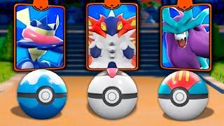 We Choose Pokemon by their Matching Poké Ball, Then We Battle!