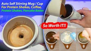 Automatic Stirring Coffee Mug,  Self Stirring Cup - For Protein Shakes, Pancakes, Tea,  Coffee