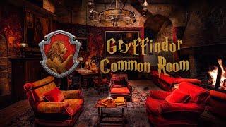 Gryffindor Common Room  Harry Potter Ambience  Hogwarts ASMR