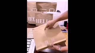 Eco mailer E-commerce paper courier bag machine square bottom with handle heavyduty India China