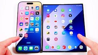 iPhone 16 Pro Max vs Galaxy Z Fold 6 Speed Test