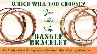 Trendy Beginner Bangles | Easy DIY Wire Wrapping