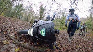 Impassable and stuck in the mud! Learning to “Green Lane” on my Honda NX500 adventure bike.