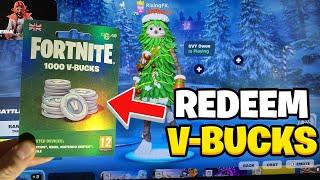 How to REDEEM V-BUCKS Fortnite CARD! (Redeem V Bucks)