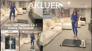 AKLUER  Under Desk Treadmill 2 in 1 Walking Pad Treadmill With Incline Christmas Inspiration