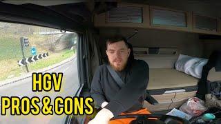 PROS & CONS of HGV driving for beginners.