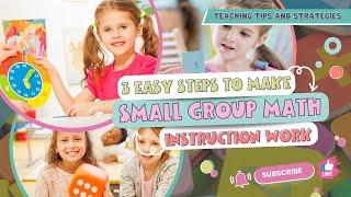 Tips for Planning Your Small Group Math Lessons